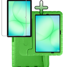 BASEY. BASEY. Samsung Galaxy Tab A9 Plus / A11 Plus Kinderhoes Met Screenprotector - Groen