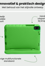 BASEY. Hoesje Geschikt voor Samsung Galaxy Tab A9 Plus Hoesje Kinder Hoes Shockproof Kinderhoes Met Screenprotector - Kindvriendelijk Hoesje Geschikt voor Samsung Tab A9 Plus Hoes Kids Case - Groen