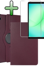 BASEY. BASEY. Samsung Galaxy Tab A9 Plus 2023 Hoes Draaibaar Met Screenprotector - Paars