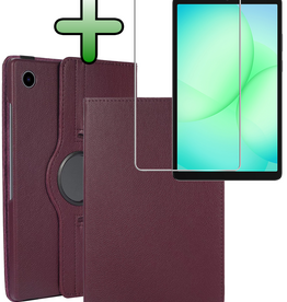 BASEY. BASEY. Samsung Galaxy Tab A9 Plus / A11 Plus Hoes Draaibaar Met Screenprotector - Paars