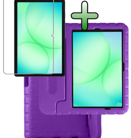 BASEY. BASEY. Samsung Galaxy Tab A9 Plus / A11 Plus Kinderhoes Met Screenprotector - Paars