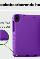 BASEY. Hoesje Geschikt voor Samsung Galaxy Tab A9 Plus Hoesje Kinder Hoes Shockproof Kinderhoes Met Screenprotector - Kindvriendelijk Hoesje Geschikt voor Samsung Tab A9 Plus Hoes Kids Case - Paars
