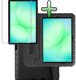 BASEY. BASEY. Samsung Galaxy Tab A9 Plus / A11 Plus Kinderhoes Met Screenprotector - Zwart