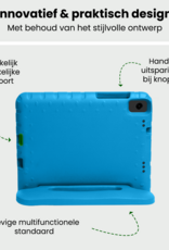 BASEY. Hoesje Geschikt voor Samsung Galaxy Tab A9 Plus Hoesje Kinder Hoes Shockproof Kinderhoes Met 2x Screenprotector - Kindvriendelijk Hoesje Geschikt voor Samsung Tab A9 Plus Hoes Kids Case - Blauw