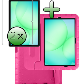BASEY. BASEY. Samsung Galaxy Tab A9 Plus / A11 Plus Kinderhoes Met 2x Screenprotector - Roze