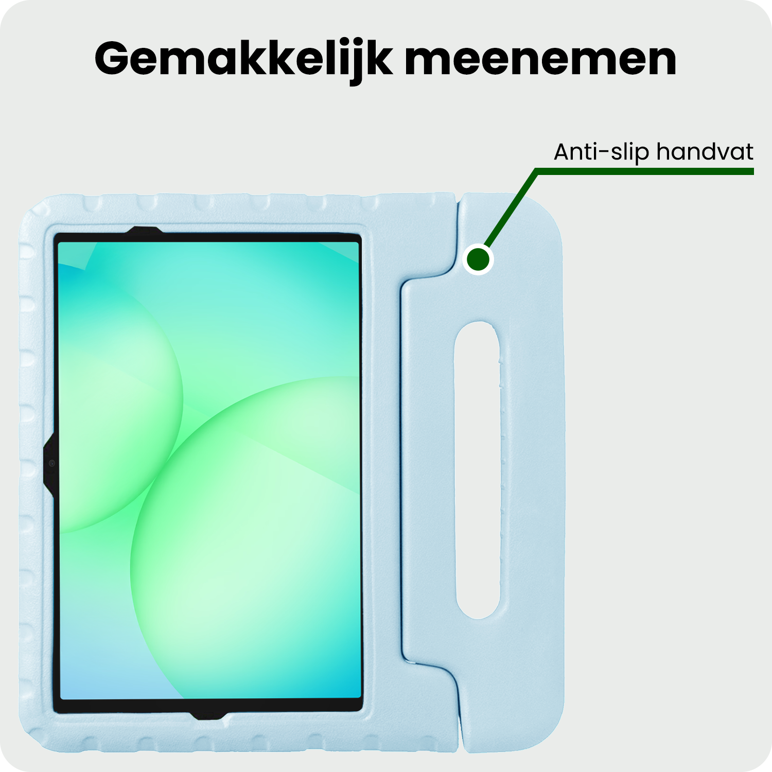 BASEY. BASEY. Samsung Galaxy Tab A9 Plus Kinderhoes Met Screenprotector - Sky