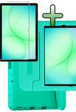 BASEY. BASEY. Samsung Galaxy Tab A9 Plus Kinderhoes Met Screenprotector - Turquoise