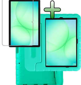 BASEY. BASEY. Samsung Galaxy Tab A9 Plus / A11 Plus Kinderhoes Met Screenprotector - Turquoise