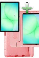 BASEY. BASEY. Samsung Galaxy Tab A9 Plus Kinderhoes Met Screenprotector - Zalm