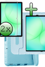 BASEY. BASEY. Samsung Galaxy Tab A9 Plus Kinderhoes Met 2x Screenprotector - Sky