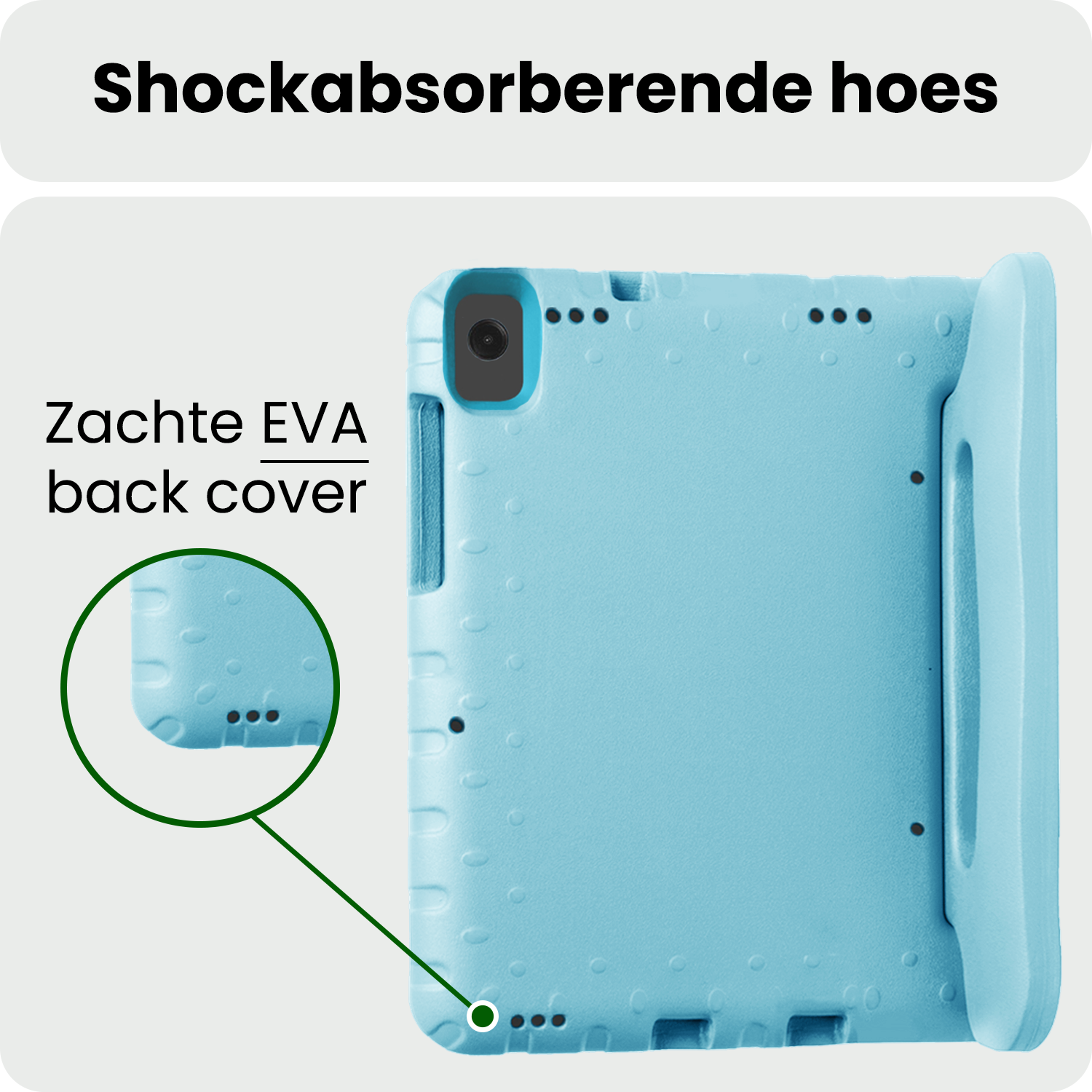 BASEY. BASEY. Samsung Galaxy Tab A9 Plus Kinderhoes Met 2x Screenprotector - Sky