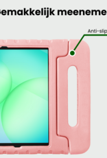 BASEY. BASEY. Samsung Galaxy Tab A9 Plus Kinderhoes Met 2x Screenprotector - Zalm