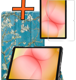 Nomfy Nomfy Samsung Galaxy Tab A11 Plus Hoes Met Screenprotector - Bloesem