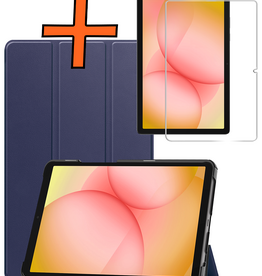 Nomfy Nomfy Samsung Galaxy Tab A11 Plus Hoes Met Screenprotector - Donkerblauw