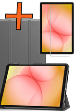 Nomfy Nomfy Samsung Galaxy Tab A11 Plus Hoes Met Screenprotector - Grijs