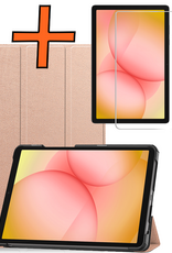 Nomfy Nomfy Samsung Galaxy Tab A11 Plus Hoes Met Screenprotector - Rose Goud