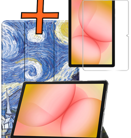 Nomfy Nomfy Samsung Galaxy Tab A11 Plus Hoes Met Screenprotector - Sterrenhemel