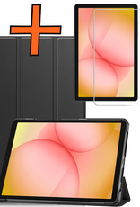 Nomfy Nomfy Samsung Galaxy Tab A11 Plus Hoes Met Screenprotector - Zwart