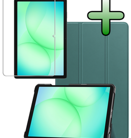 BASEY. BASEY. Samsung Galaxy Tab A9 Plus / A11 Plus Hoes Met Screenprotector - Bloesem