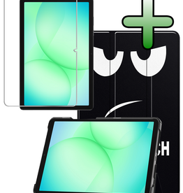 BASEY. BASEY. Samsung Galaxy Tab A9 Plus / A11 Plus Hoes Met Screenprotector - Don't touch me