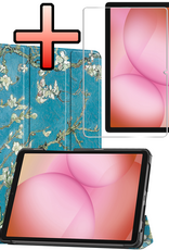 NoXx NoXx Samsung Galaxy Tab A11 Plus Hoes Met Screenprotector - Bloesem