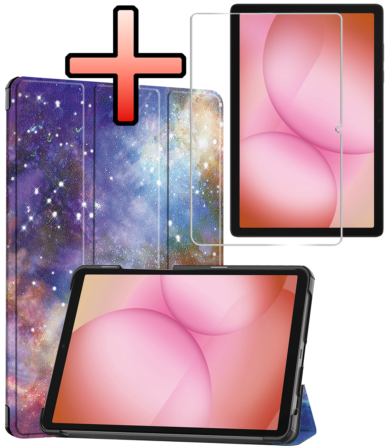 NoXx NoXx Samsung Galaxy Tab A11 Plus Hoes Met Screenprotector - Galaxy