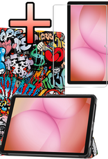 NoXx NoXx Samsung Galaxy Tab A11 Plus Hoes Met Screenprotector - Graffity