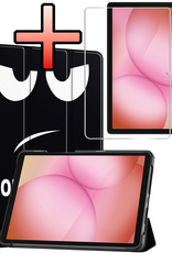 NoXx NoXx Samsung Galaxy Tab A11 Plus Hoes Met Screenprotector - Don't touch me