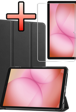 NoXx NoXx Samsung Galaxy Tab A11 Plus Hoes Met Screenprotector - Zwart