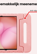 NoXx NoXx Samsung Galaxy Tab A11 Plus Kinderhoes Met Screenprotector - Zalm