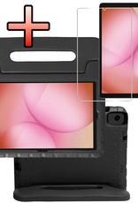 NoXx NoXx Samsung Galaxy Tab A11 Plus Kinderhoes Met Screenprotector - Zwart