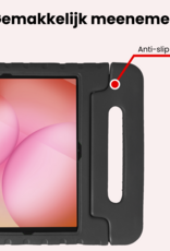 NoXx NoXx Samsung Galaxy Tab A11 Plus Kinderhoes Met Screenprotector - Zwart