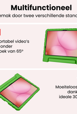 NoXx NoXx Samsung Galaxy Tab A11 Plus Kinderhoes Met 2x Screenprotector - Groen