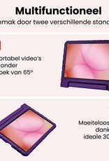 NoXx NoXx Samsung Galaxy Tab A11 Plus Kinderhoes Met 2x Screenprotector - Paars