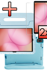 NoXx NoXx Samsung Galaxy Tab A11 Plus Kinderhoes Met 2x Screenprotector - Sky