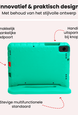 NoXx NoXx Samsung Galaxy Tab A11 Plus Kinderhoes Met 2x Screenprotector - Turquoise
