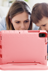 NoXx NoXx Samsung Galaxy Tab A11 Plus Kinderhoes Met 2x Screenprotector - Zalm