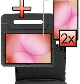 NoXx NoXx Samsung Galaxy Tab A11 Plus Kinderhoes Met 2x Screenprotector - Zwart