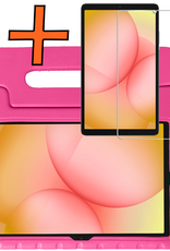 Nomfy Nomfy Samsung Galaxy Tab A11 Plus Kinderhoes Met Screenprotector - Roze