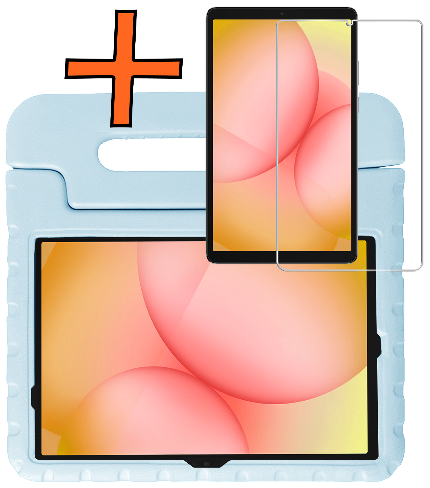 Nomfy Nomfy Samsung Galaxy Tab A11 Plus Kinderhoes Met Screenprotector - Sky