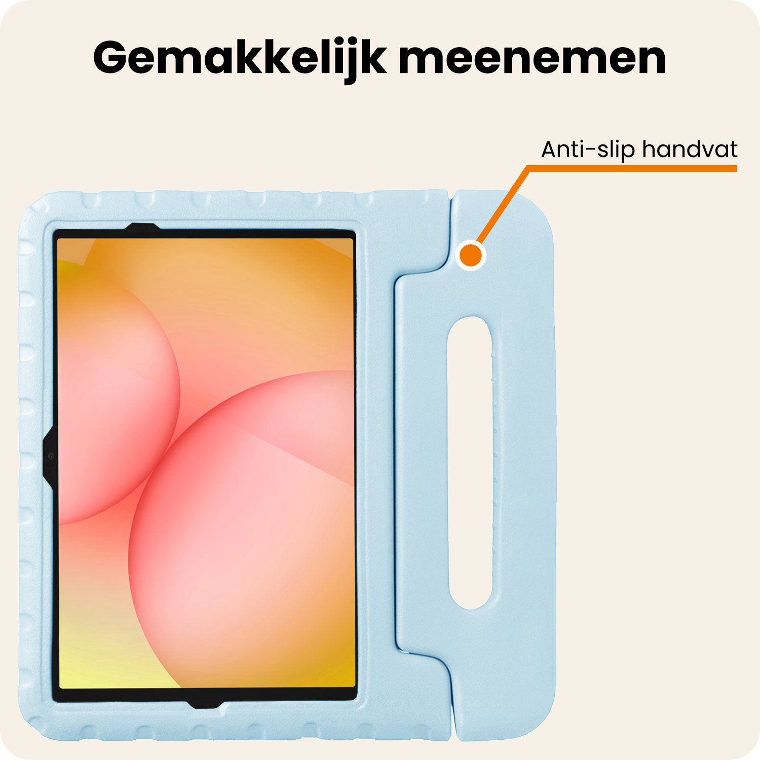 Nomfy Nomfy Samsung Galaxy Tab A11 Plus Kinderhoes Met Screenprotector - Sky