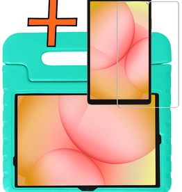 Nomfy Nomfy Samsung Galaxy Tab A11 Plus Kinderhoes Met Screenprotector - Turquoise