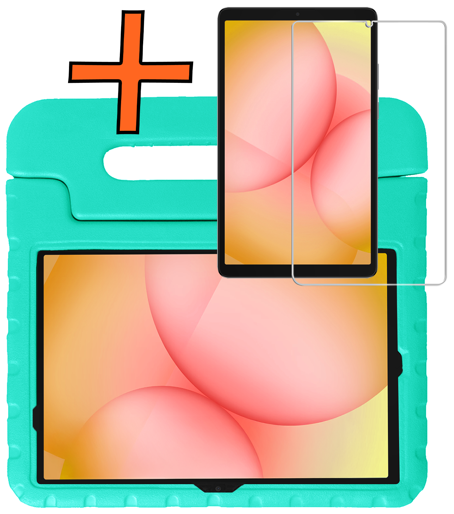 Nomfy Nomfy Samsung Galaxy Tab A11 Plus Kinderhoes Met Screenprotector - Turquoise