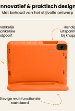 Nomfy Nomfy Samsung Galaxy Tab A11 Plus Kinderhoes Met 2x Screenprotector - Oranje