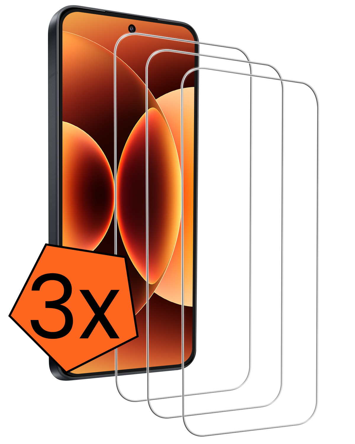 Nomfy Nomfy Xiaomi 17 Pro Max Screenprotector - 3 PACK