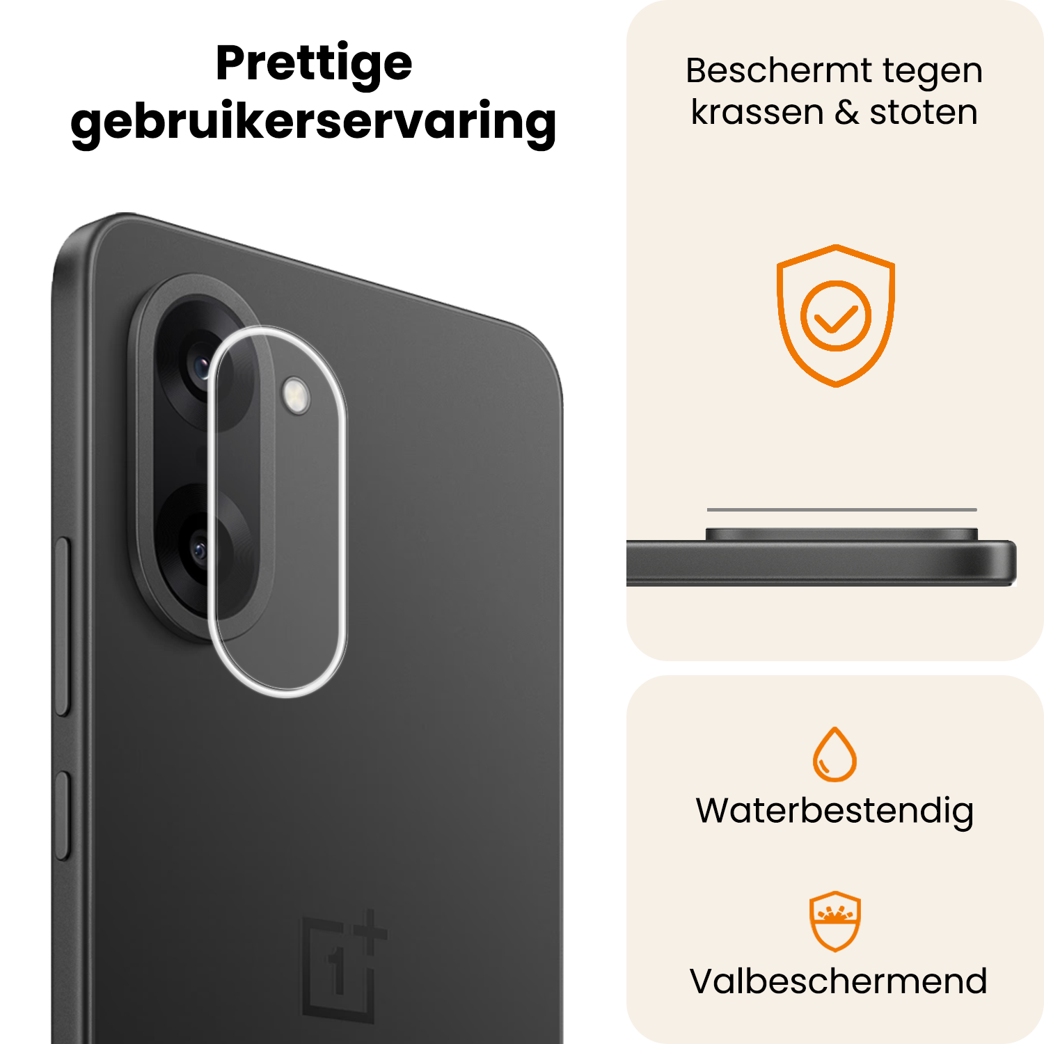 Nomfy Nomfy OnePlus Nord CE 5 Camera Screenprotector - 3 PACK