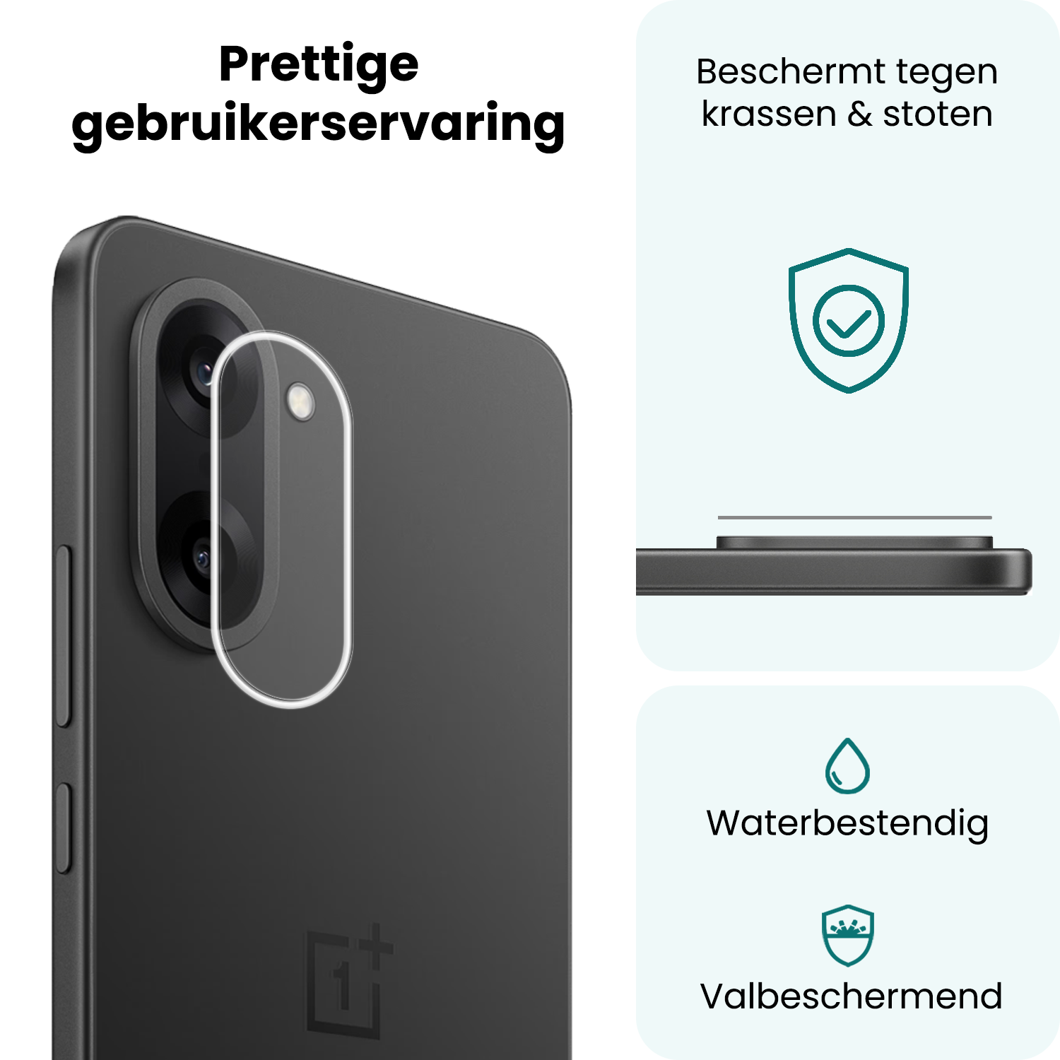 Forterra Forterra OnePlus Nord CE 5 Camera Screenprotector - 2 PACK