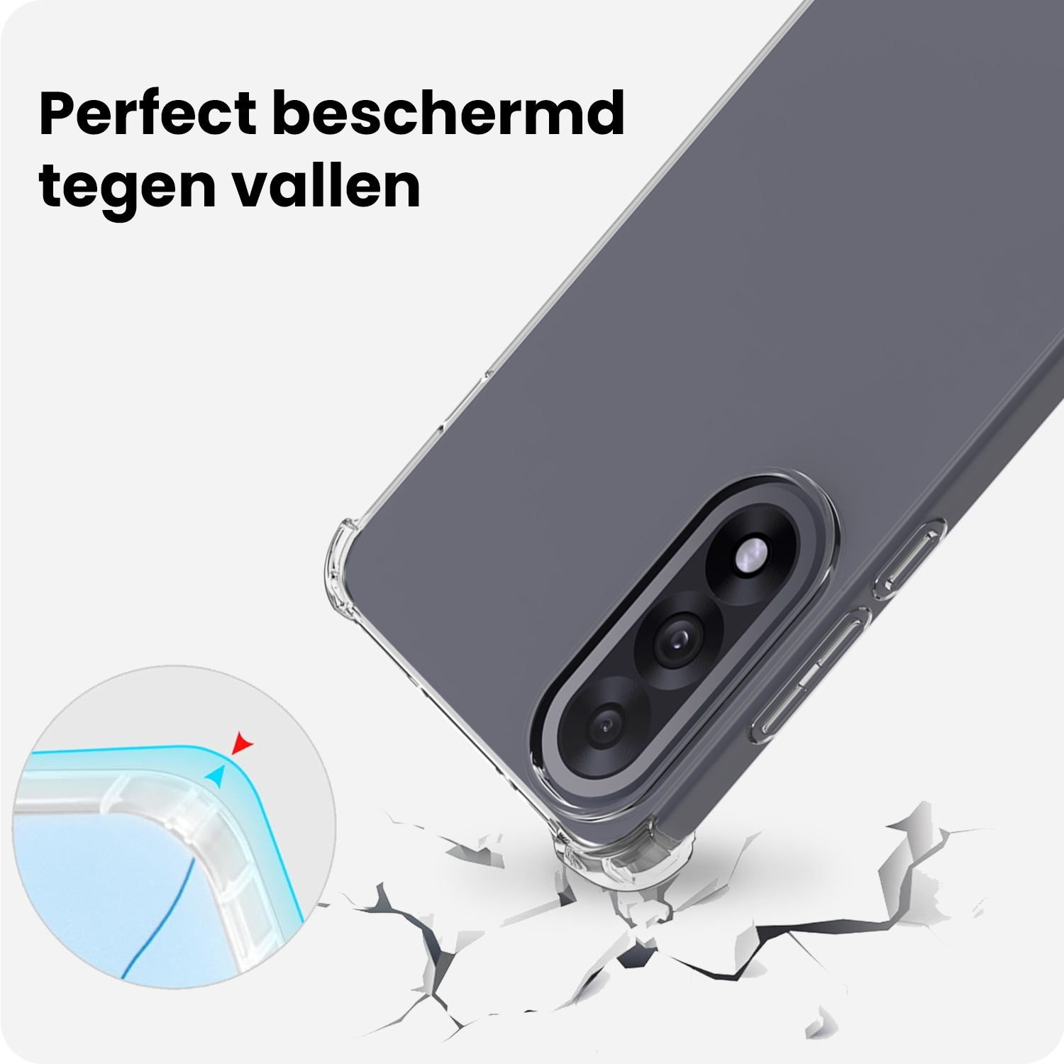 BASEY. BASEY. OnePlus Nord 5 Hoesje Shockproof - Transparant