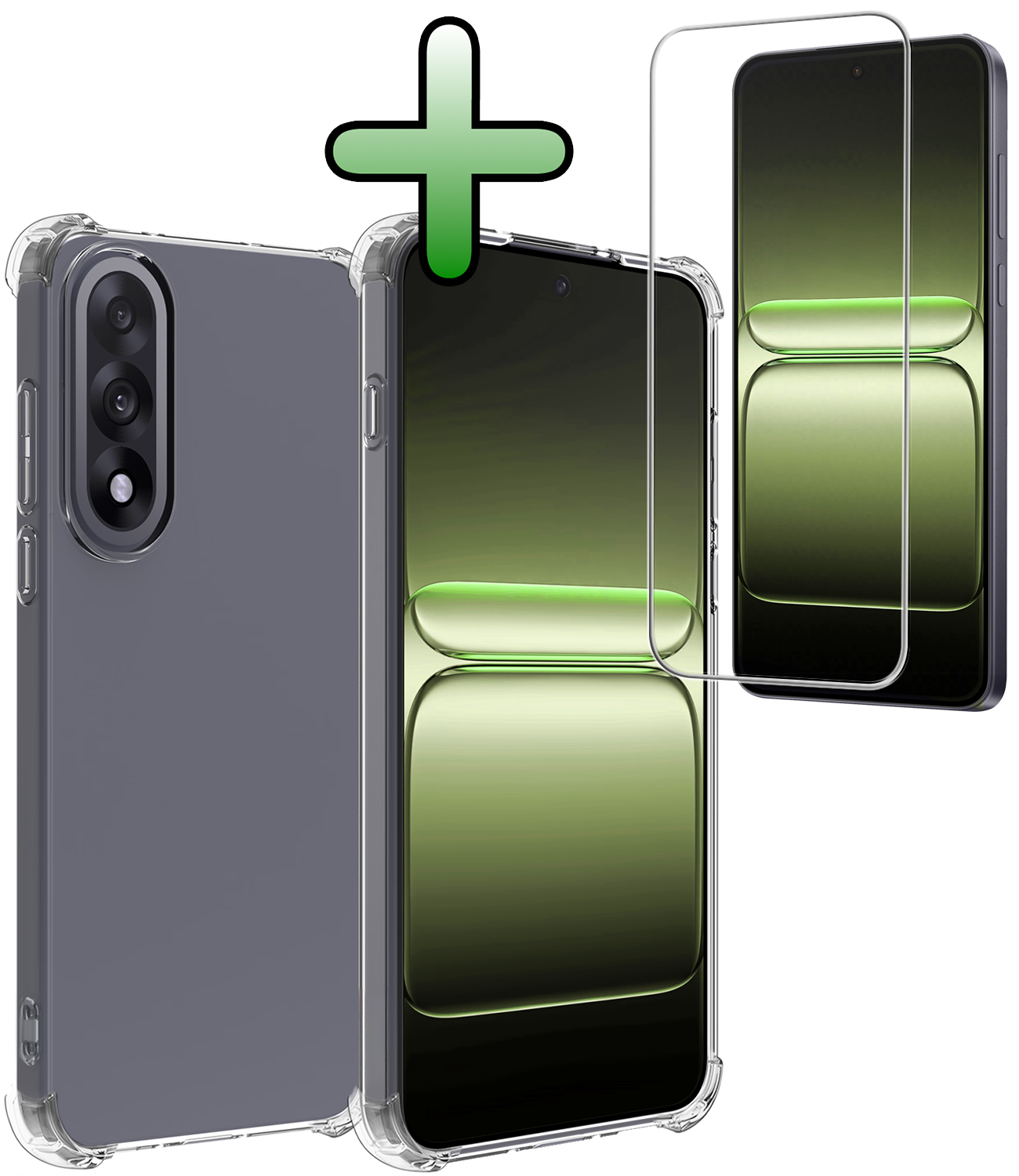 BASEY. BASEY. OnePlus Nord 5 Hoesje Shockproof Met Screenprotector