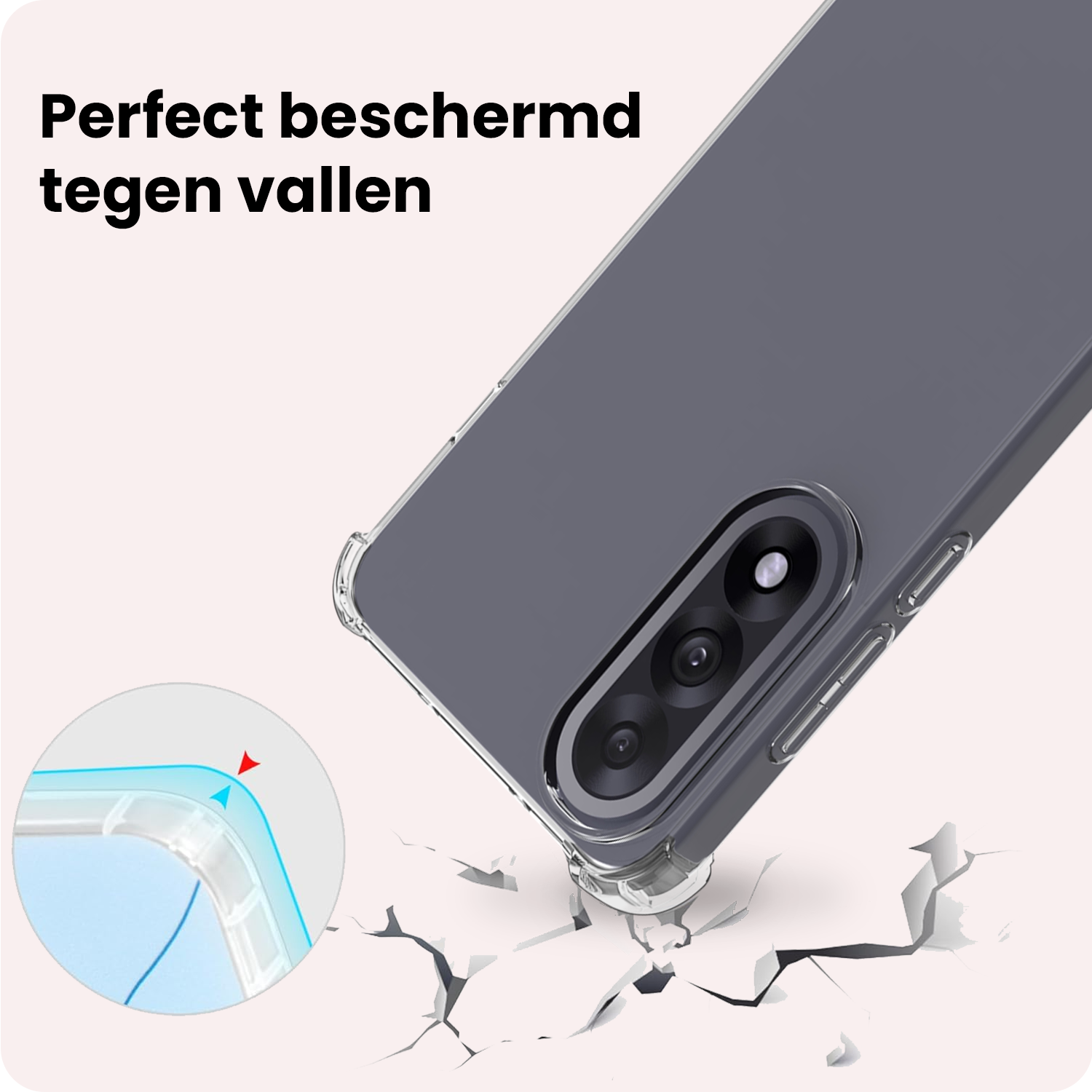 NoXx NoXx OnePlus Nord 5 Hoesje Shockproof - Transparant